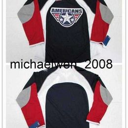 Kob Weng Customize Mens Womens Kids WHL Tri-City Americans 100% Embroidery Custom Any Name Any No. vintage Ice Hockey Jerseys S-6XL Goalit Cut