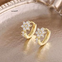 jewelery earrings for woman charms Straight Earrings Popular Jewellery Copper Plated 14k Gold 3a Coloured Zircon Set with Diamond New Accessories 44G