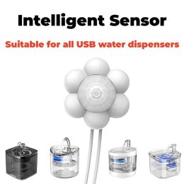 Control Smart Water Motion Sensor Switch Cat Dog Water Fountain Dispenser Intelligent USB Universal Cat Automatic Feeder Accessories