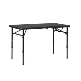 Camp Furniture Maintays 40 length x 20 W plastic adjustable height folding semi folding table rich black USA 124 new Y240423