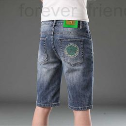 Men's Shorts designer 2024 Summer Pants Embroidered Cowboy Split Middle Trendy Xintang Jeans DDFO