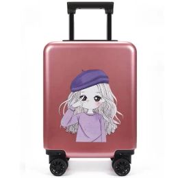 Luggage 20 Inch hand luggage suitcase kids suitcase Children carry on Rolling luggage suitcase for travel Wheeled baggage trolley bags