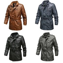 Winter Fashion Jacket Men Outdoor Motorcycle Jackets Men's Plus Veet Warm Faux Leather Coats Casual Pu Outerwear 201114 s 's