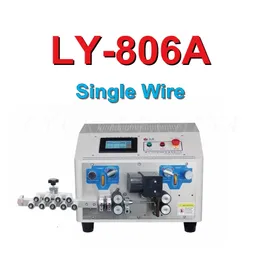 LY 806A 806B Single Or Double Touch Screen Electric Peeling Stripping Cutting Machine For Computer Strip Wire 0.1mm-6mm2 220V 110V