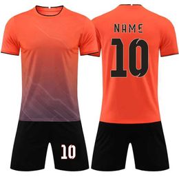 Fans Tops Tees Football jerseys 22/23 Men Kids Football Jerseys Uniform Survetement Football Kits Adult Boys girls Sportswear Customizable Y240423