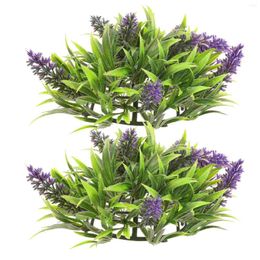 Decorative Flowers Fake Topiary Balls Simulated Lavender Hanging Office Desk Decor Artificial Plant