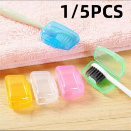 Heads 1/5pcs Portable Toothbrush Head Protective Cover Dustproof Head Cover Toothbrush Head Protective Case For Travel Hiking Camping
