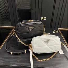 Tote bag high definition Camera trendy Korean version Lingge minimalist chain single crossbody mobile phone tofu for women