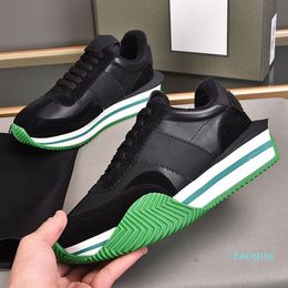 Designer Classic mens Casual Shoes mens Simple Trend Contrast Color Design Green Non-slip Heightening Sole Men Sneakers