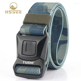 Waist Support HSSEE Official Authentic Camouflage Men's Tactical Belt With Hard Anti-rust Metal Buckle 1200D Real Nylon Christmas 2024