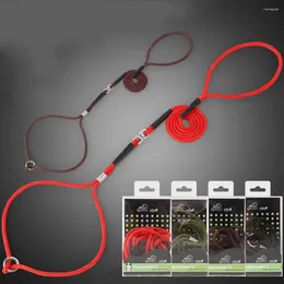 Dog Collars Soft Thin Slip Lead Leash Strong Nylon Rope 5mm 120cm Training For Small Dogs Pet Puppy Collar And Set