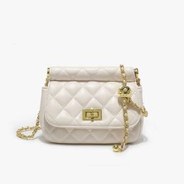 PU Women's Bag New Crossbody Bag Women's Small Fragrant Wind Ling Grid Chain Crossbody Bag 5237