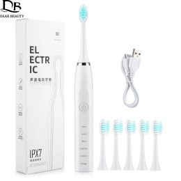Toothbrush Choice Sonic Electric Toothbrush For Men Women Adult USB Rechargeable Waterproof Toothbrushes Oral Care Teeth Whitening Tools