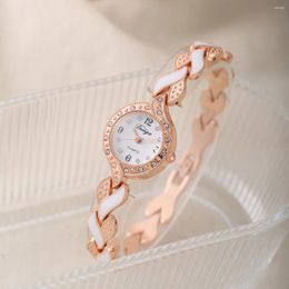 Wristwatches Brand Bracelet Watches Women Luxury Crystal Dress Clock Women's Fashion Casual Quartz Watch