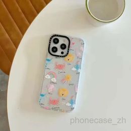 cartoon Casetify animal flower phone cases desigenr for iPhone 14 plus 11 12 13 pro Max Lady Shockproof silicone soft cellphone shell coloAAA