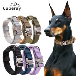 Collars Tactical Dog Collar,Adjustable Military Dog Collar with Handle and Heavy Duty Metal Buckle,Nylon Dog Collar for Medium Large Dog