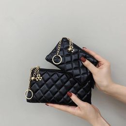 Shoulder Bags Casual Women Purse Sheepskin Leather Wallet Luxury Multifunction Card Holder Zipper Female Coin With Key Ring