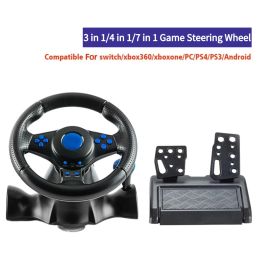 Wheels Racing Simulator Steering Wheel Vibration Controller Computer USB Car SteeringWheel for Switch/xbox One/360/PS4/PS2/PS3/PC