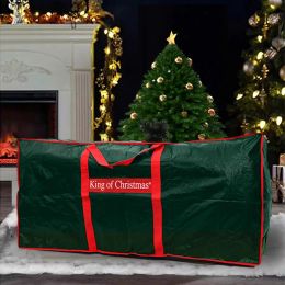 Bags Christmas Tree Storage Bag Artificial Xmas Trees with Durable Reinforced Handles Dual Zipper Waterproof Protects From DustGreen