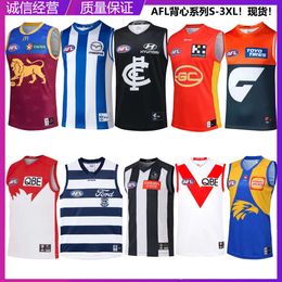 Men Jersey Afl Bourisp Lion Western Seahawk Coast White Swan Cheese Cat Tank Top Rugby Clothes