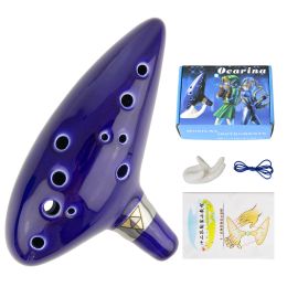 Instrument 12 Hole Ocarina Ceramic Alto C Legend of Ocarina Flute Music Instrument Instrument Gift