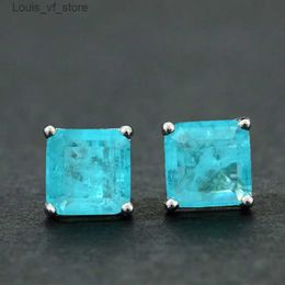 Dangle Chandelier Vintage % 925 Sterling Silver Paraiba Tourmaline Gemstone Birthstone Earring Studs Earrings Ladies Fine Jewellery Wholesale H240423