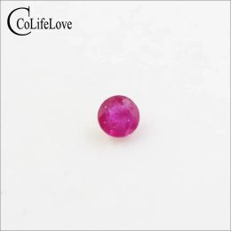 Gemstones 4mm Round Natural Ruby Loose Gemstone for Wedding Engagement Ring Wholesale Africa Ruby Gemstone Jewellery DIY