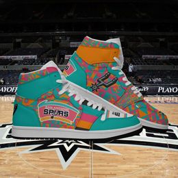 Scarpe da basket SAS di design Keldon Johnson David Duke Raiquan Gray Devin Vassell Tre Jones Charles Bassey Scarpe da corsa da donna Dominick Barlow Custom Shoe