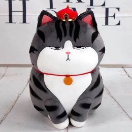 Toys 3050cm Long Live My Emperor Cat Doll Bazaar Black Plush Toys High Quality Kawaii Anime Stuffed Pillow Xmas Gifts for Children