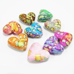 Beads Wholesale Newest 23mmx20mmx10mm 160pcs/bag Acrylic Heart Beads For Fashion Valentine's Day Jewelry Design