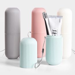 Heads Travel Portable Toothbrush Toothpaste Holder Storage Case Box Organizer Household Storage Cup Outdoor Holder Bathroom Toiletries