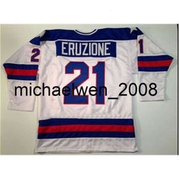 Kob Weng 1980 USA Hockey Jersey 17 Jack O'Callahan 21 Mike Eruzione 30 Jim Craig Men's 100% Stitched 1980 Miracle On Ice Hockey Jerseys