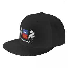 Ball Caps Custom Flag And Coat Of Arms Mayotte Baseball Cap For Men Women Flat Snapback Hip Hop Hat Streetwear