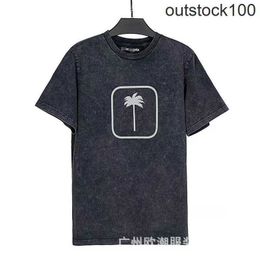 High end designer clothes for Paa Angles old coconut printed short sleeve t-shirt mens womens high street loose half sleeve With 1:1 original labels