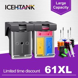 ICEHTANK 61XL Cartridge Replacement for HP 61 Ink Cartridge for HP61 Deskjet 1000 1050 1050A 1510 2000 2050 2050A 3000 Printer 240420