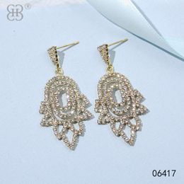 korean version trendsetter full diamond light sparkling socialite temperament circle versatile anti allergy earrings jenny jewelry miguel