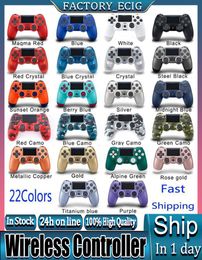 46 Colours In Stock Wireless Bluetooth Game Controller for PS4 Vibration Joystick Gamepad Game Controller for PS4 Play Station With1573988