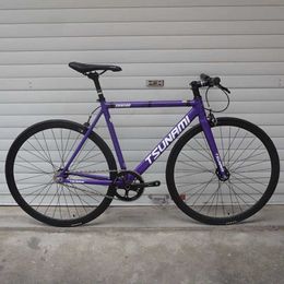 Bikes Track Bicycle SNM 100 Aluminium Alloy Frame Single Speed Bike With 700c Flat Spokes Wheel Fixie Bicycle Y240423