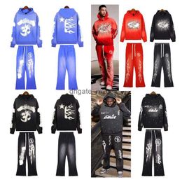 Brand Fashion Mens 2 Piece Hoodies Basketball Pants Womens Sweat Suits Plus Size Jogger Sets Streetwear men Clothing S-XL6 Colours