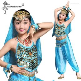 Stage Wear Kids Belly Dance Costumes Set Oriental Girls Dancing India Clothes Bellydance Child