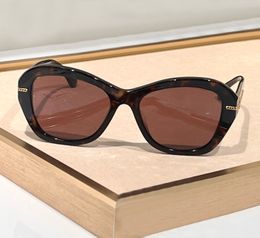 Butterfly Chain Sunglasses Havana Brown Lenses Women Men Summer Shades Sunnies Lunettes de Soleil UV400 Eyewear