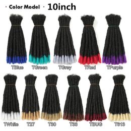 10-20inch Synthetic Handmade Dreadlocks Hair Ombre wigs Crochet Braiding Hair For Black Women And Men Hair Expo City 240409