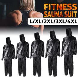 Sets/Suits Efficient Sauna Suit Fitness Weight Loss Sweat Sauna Suit Exercise Gym Hoodies Pullover Sportswear Sweating Sports Suit