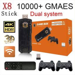 Consoles X8 Stick Game 4K 10000 Games Arcade Retro Video Game Consoles For Android TV Box with WiFi Retro Video Game