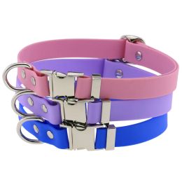 Collars PVC collar for a Dog Waterproof Dog collar Adjustable dog collars Neck Strap For Small Medium large big Dogs Easy to clean