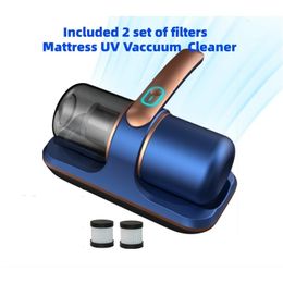 Wireless Mattress Vacuum Cleaner Cordless Handheld UVC Bed Dust Remover Indepth Cleaning Sofa Specialist 12Kpa Powerful Suction 240418