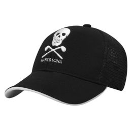 Clubs 2021 New Skull Golf Hat Men Cap Classic Mesh Back Breathable Sport Cap Sun Protection Adjustable 2 Colours Baseball Cap