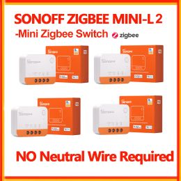 Control Sonoff ZBMini L2 Zigbee Mini Switch NO Neutral Wire Required Zigbee 3.0 Smart Switch Via eWelink Zigbee Bridge Zigbee Donlge E