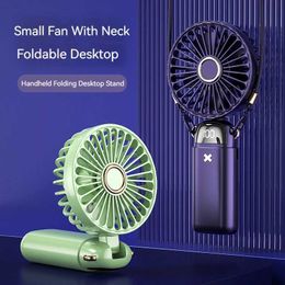 Other Appliances 6000mAh Mini Handheld Fan 5-speed USB Charging Pendant Neck Fan LED Digital Display Screen for Outdoor Sports Student Office Desk Fan J240423