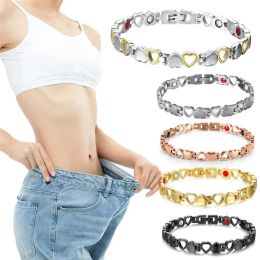 Strands Healthy Magnetic Slimming Bracelet Woman Charm Sexy Bracelet Man Weight Loss Bracelet Link Heart Wristbands Jewelry Health Care
